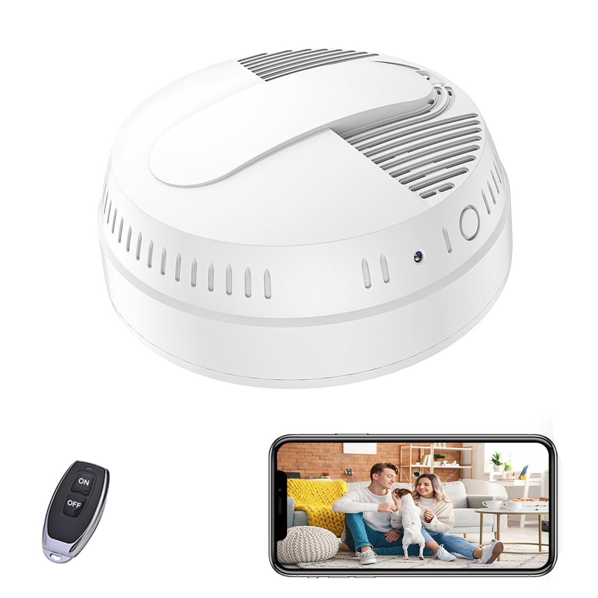 Amazon.com : LIZVIE Smoke Detector Camera, 10000 mAh Hidden Camera